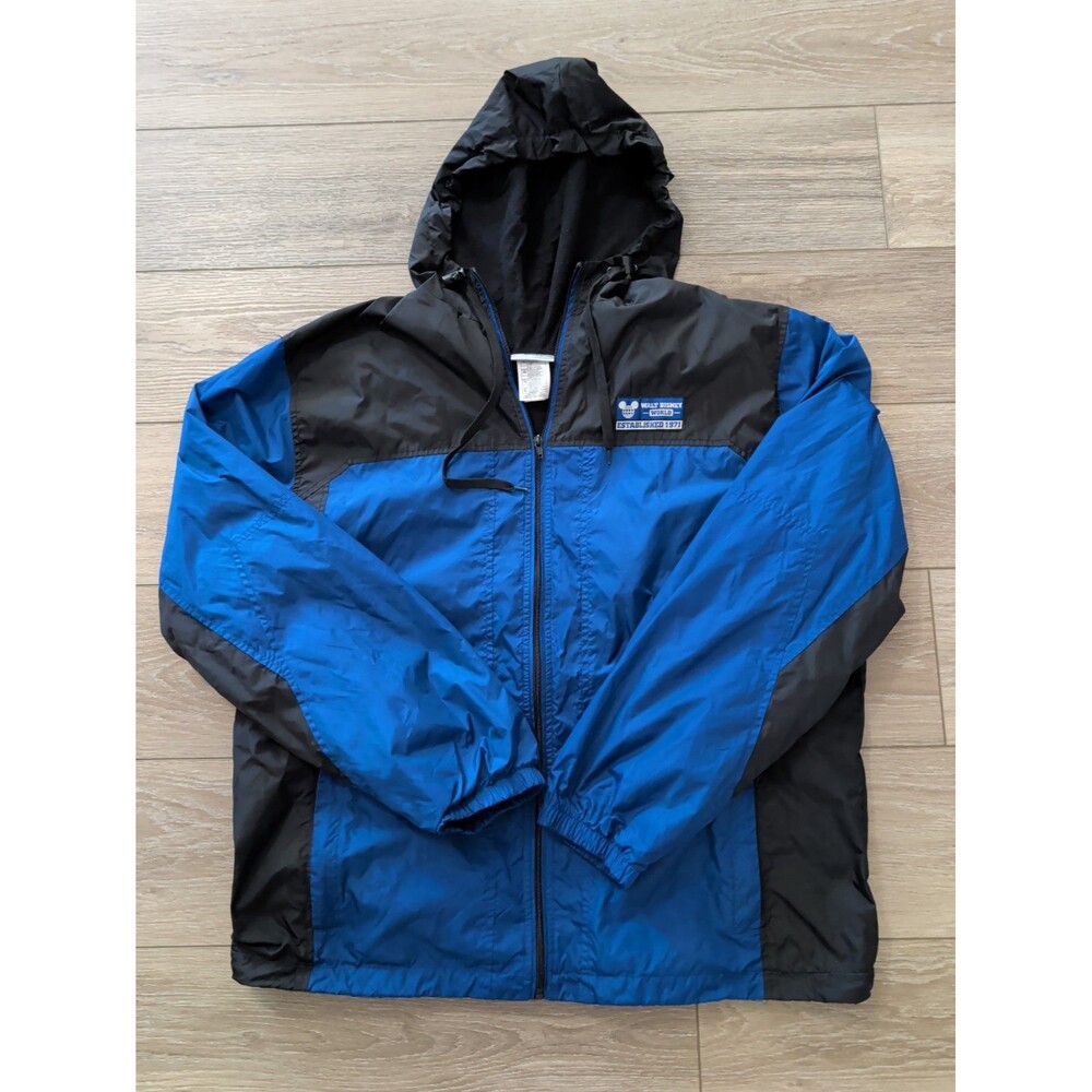 Walt Disney World Lined Jacket Mens XL Hooded Windbreaker Fall🍂 🍁 Outdoor  EUC